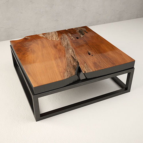 Teak Coffee Table 3D model