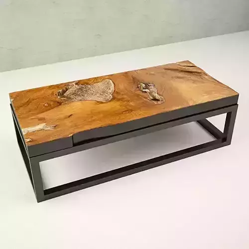 Teak Coffee Table 3D model