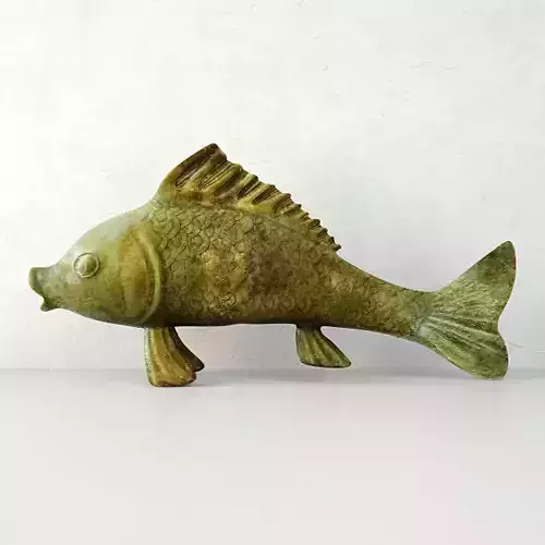 Large Bronze Good Luck Koi Fish 3D model