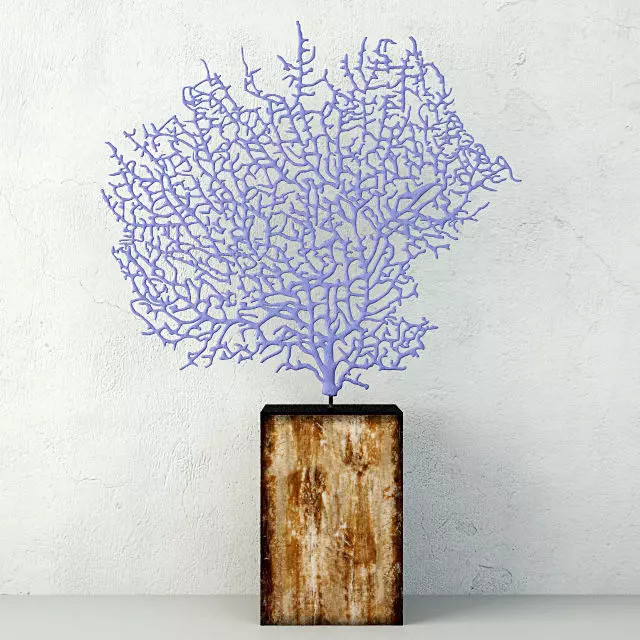 Lavender Exotic Sea Fan 3D model_0