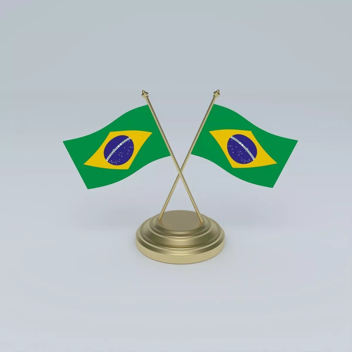 Flag of Brazil 3D model