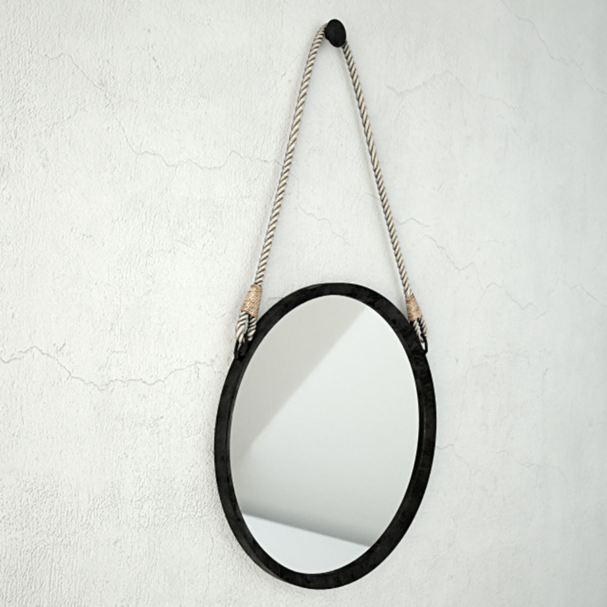 Stirrup Wall Mirror 3D model_2