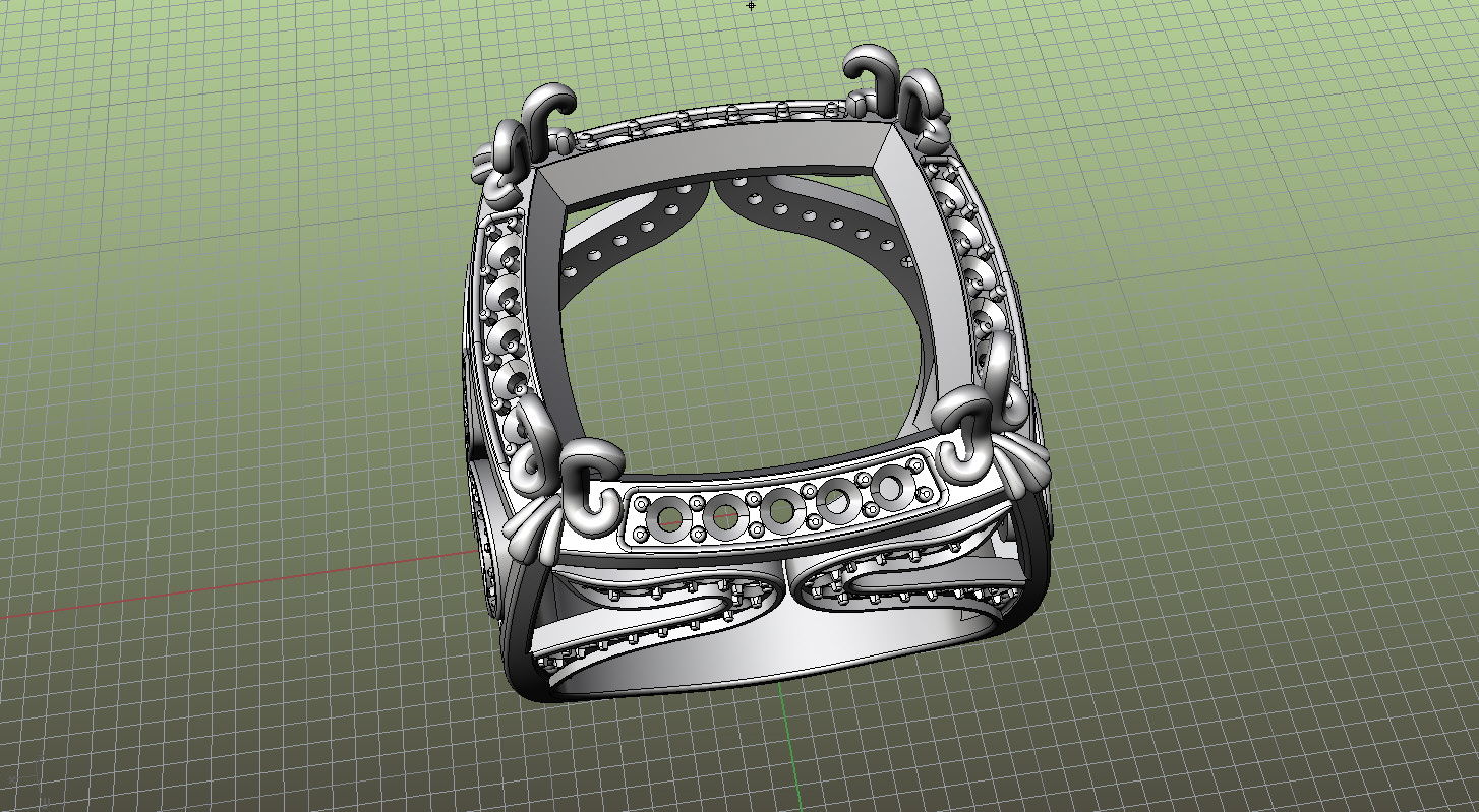 Ring Fleur de Lis 3D print model_4