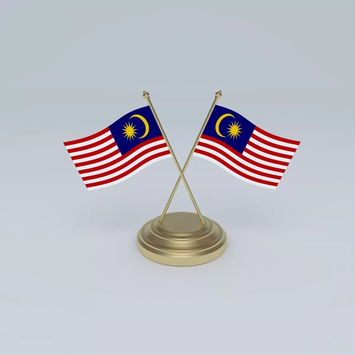 Flag of Malaysia 3D model