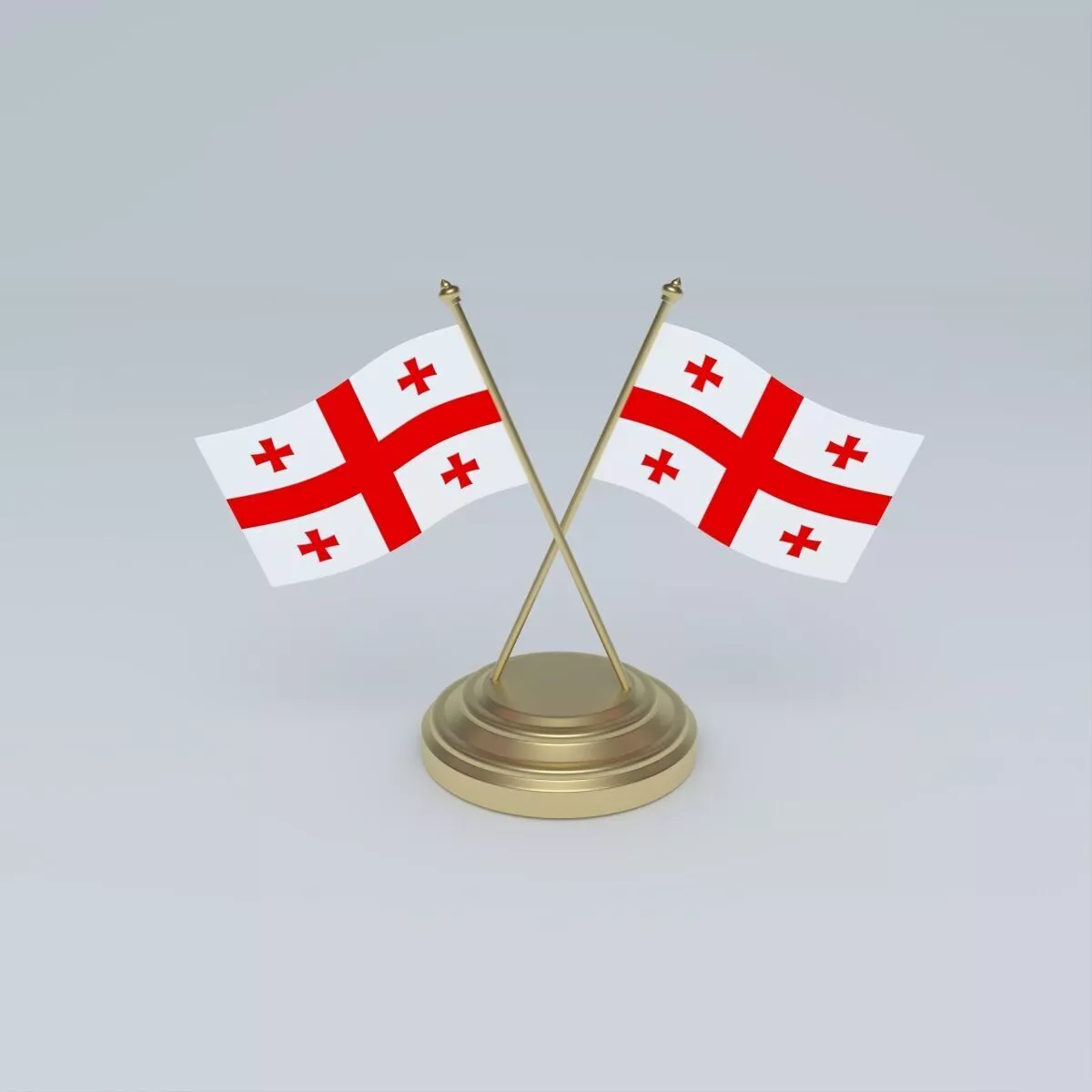 Flag of Georgia 3D model