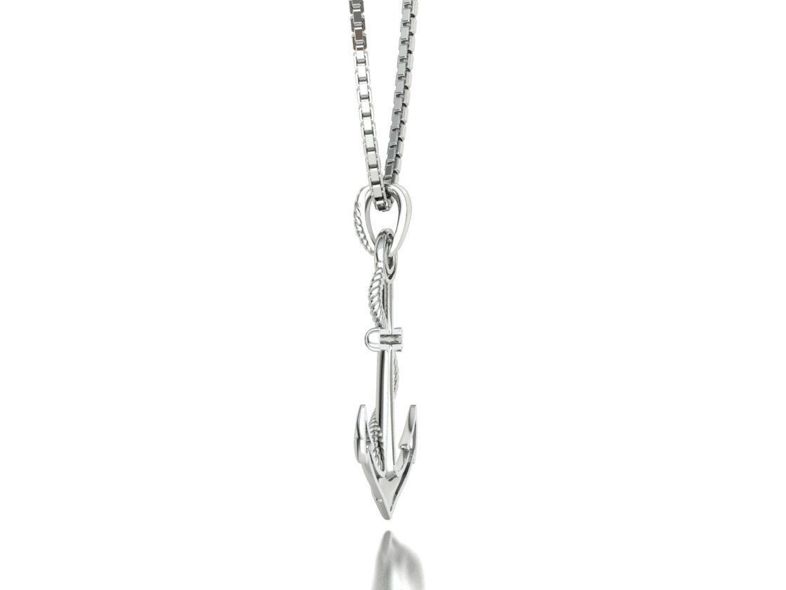 Anchor 39mm Pendant Necklace 3Dmodel 3D print model_24