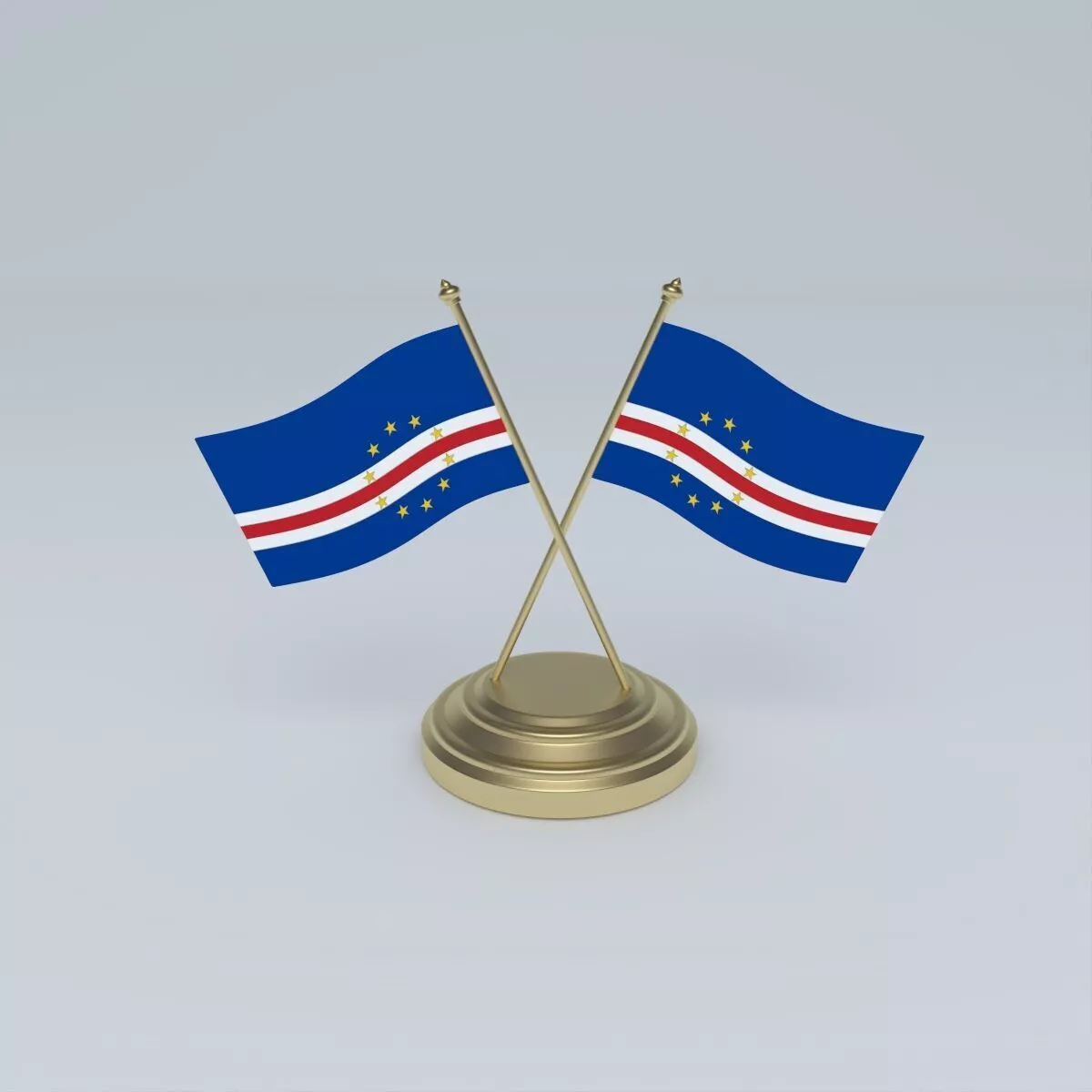 Flag of Cape Verde 3D model