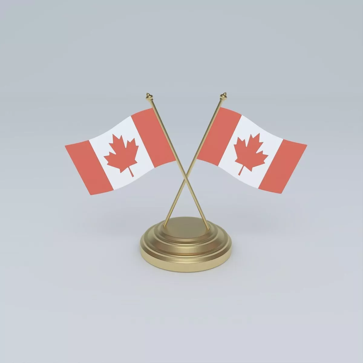 Flag of Canada Pantone 3D model