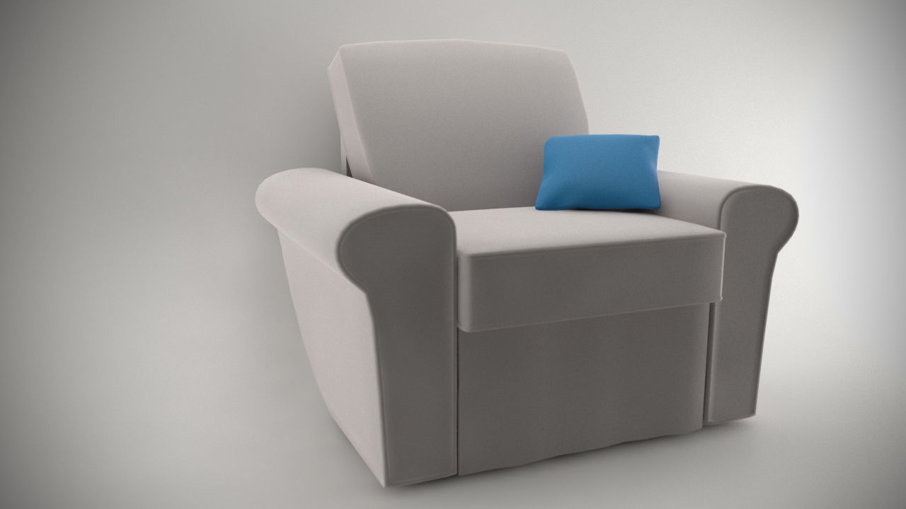Living Room Sofa AP1 Series - Game Ready Low-poly 3D model_5