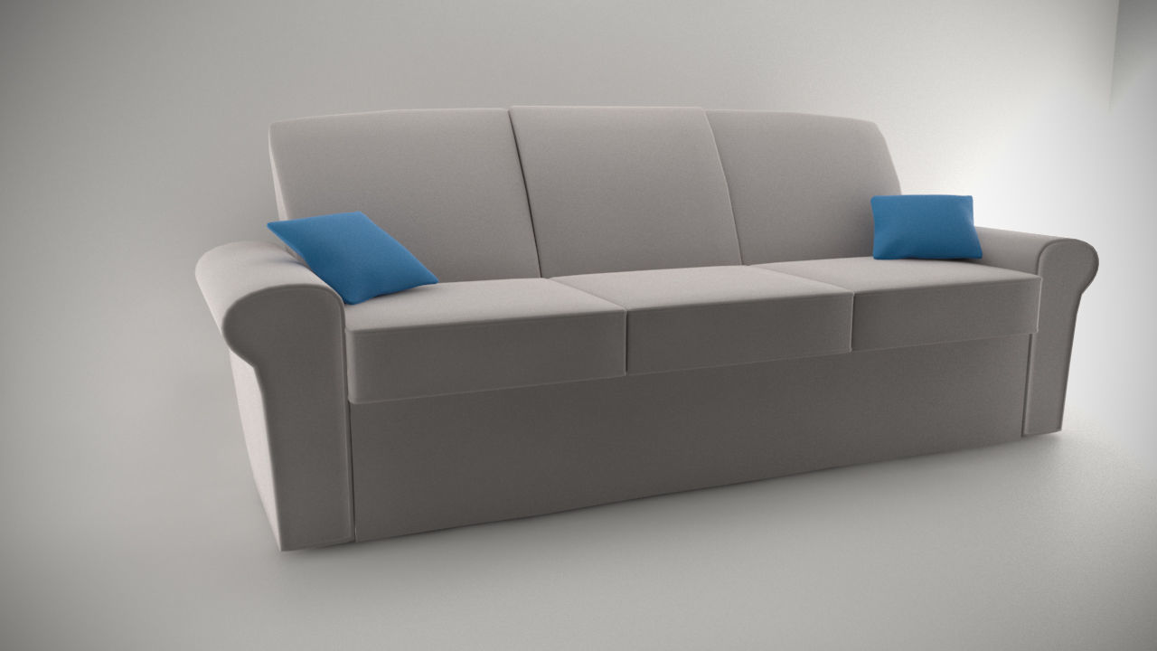 Living Room Sofa AP1 Series - Game Ready Low-poly 3D model_4
