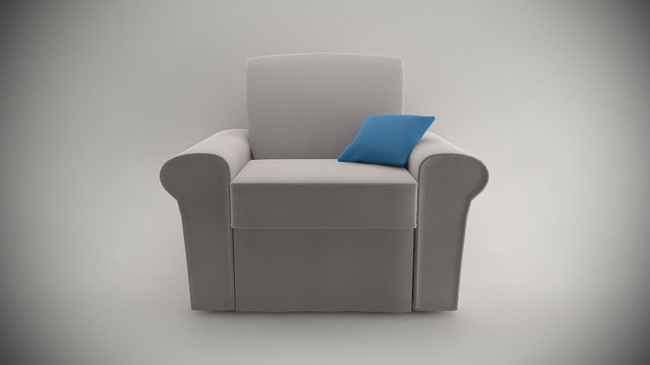 Living Room Sofa AP1 Series - Game Ready Low-poly 3D model_1