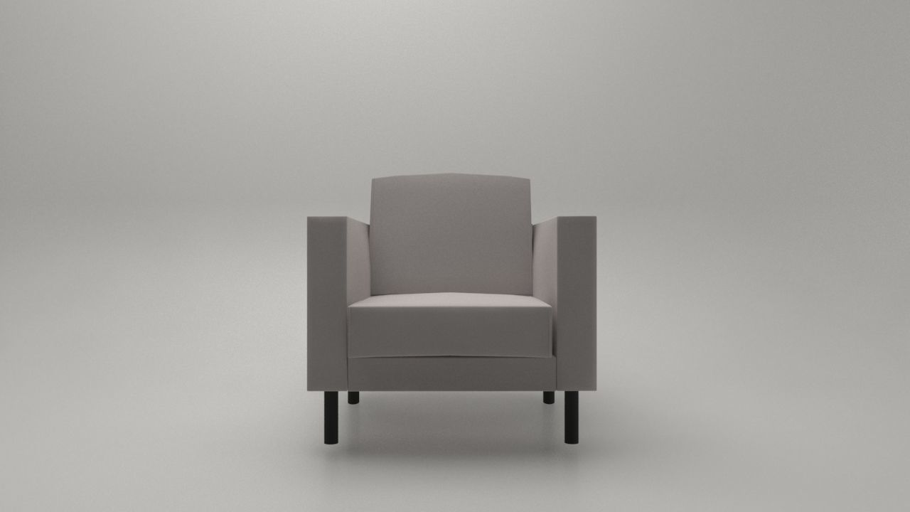 Living Room Sofa AP3 Series - Game Ready Low-poly 3D model_3