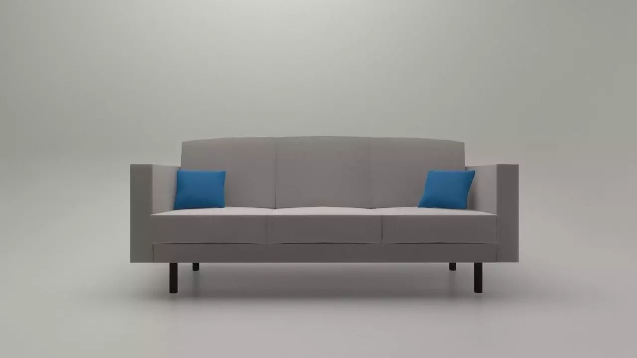Living Room Sofa AP3 Series - Game Ready Low-poly 3D model_0