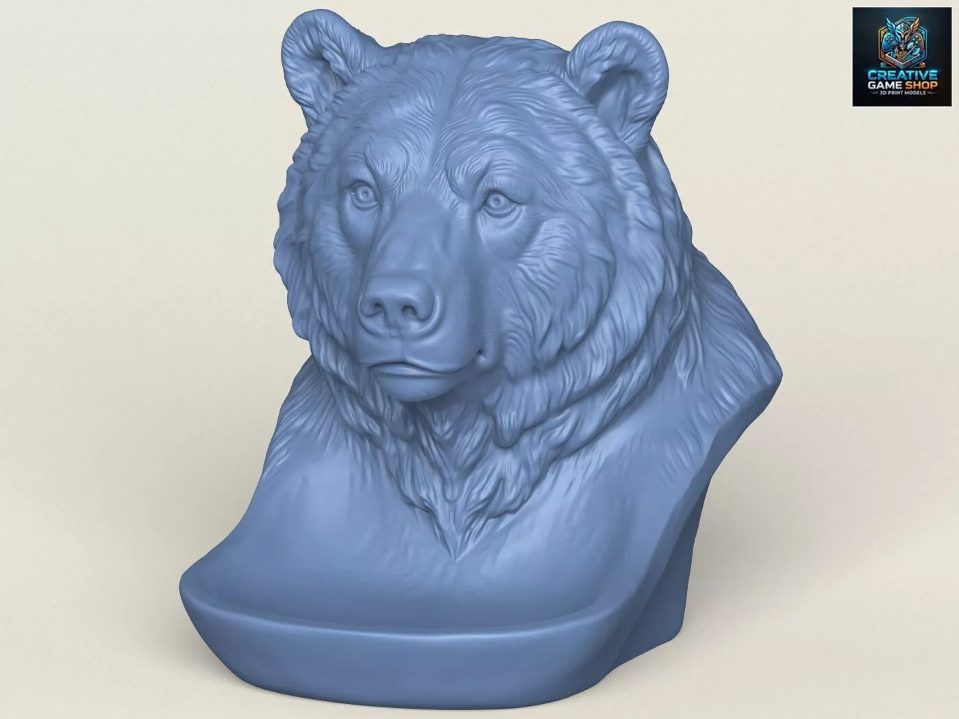 Bear Head Soap Bar Holder 3D print model