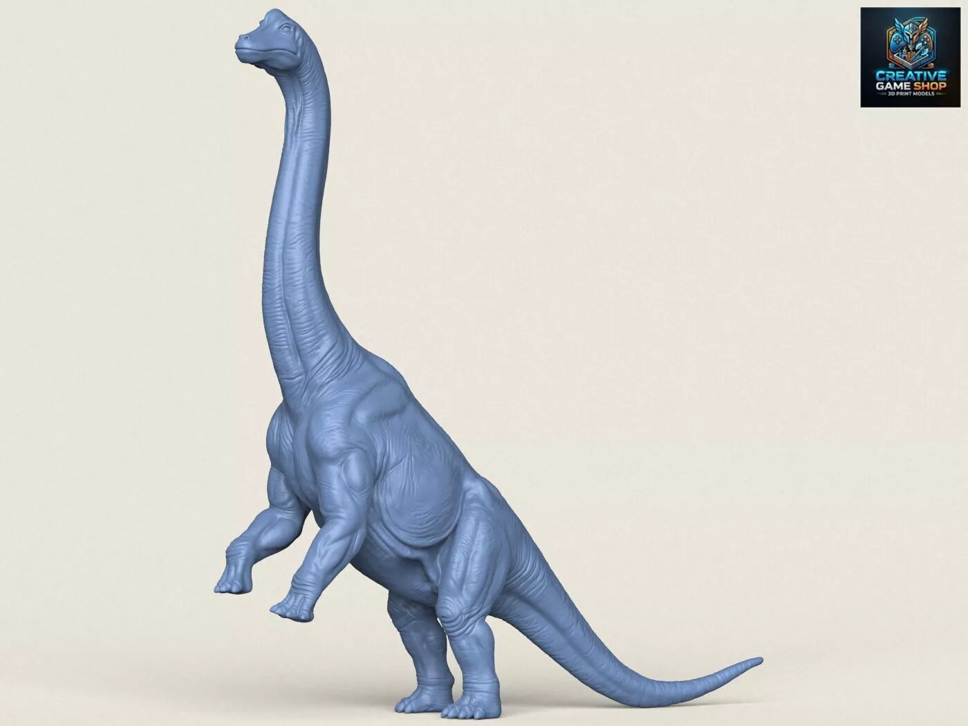 Brachiosaurus Dinosaur Standing 3D print model