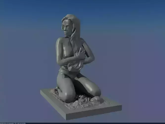 Girl statuette