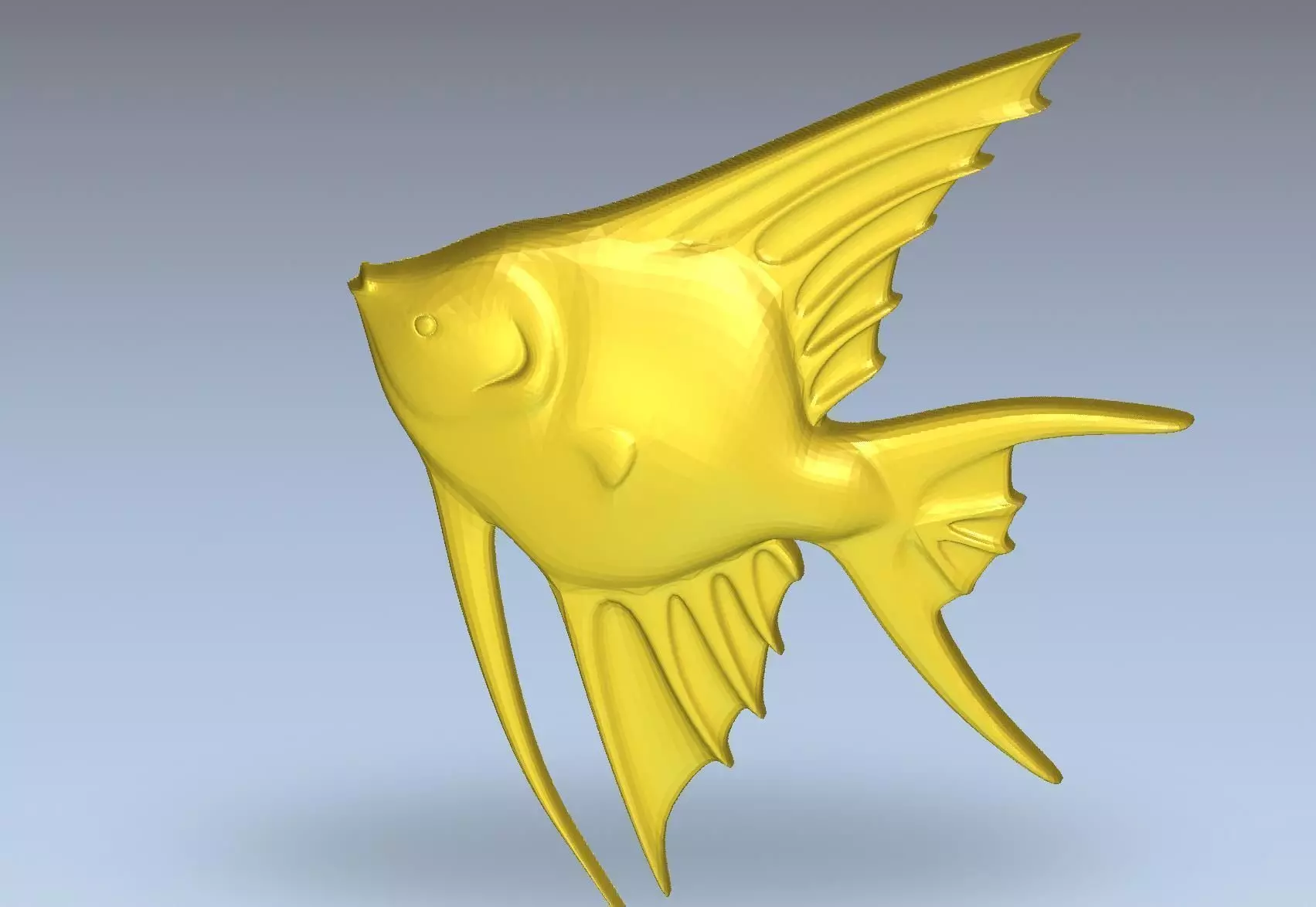 3D Model of Fish Angelfish 3D print model_0
