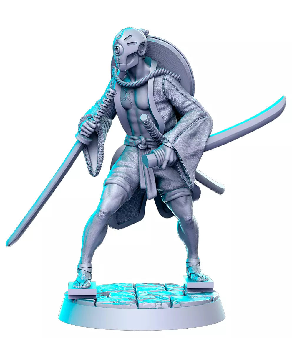 Cyberblade Valor 3D Print STL Miniature RPG 3D print model
