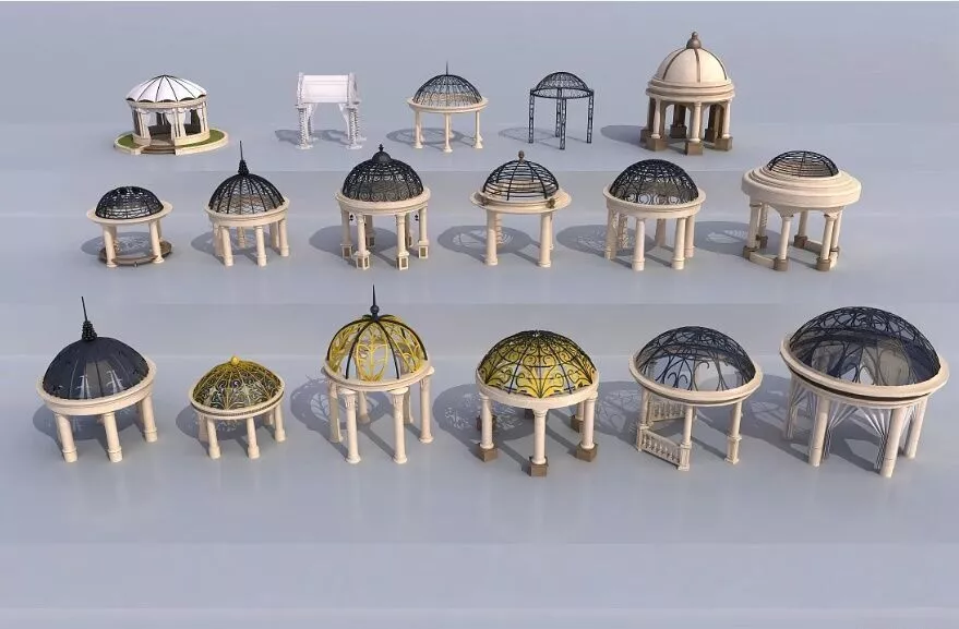 European-style Pavilion 3D model