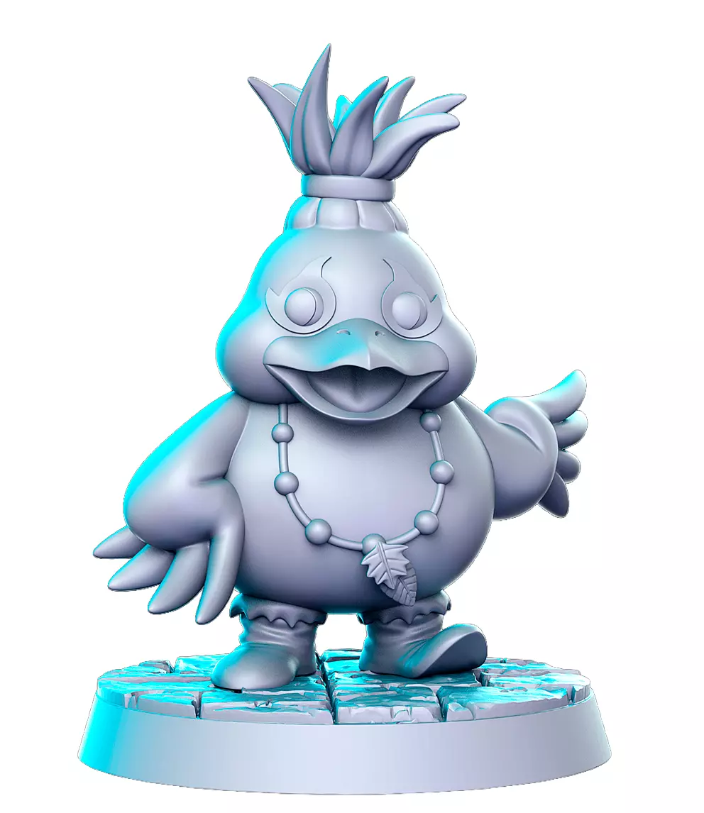 Funky Bird 3D Print STL Miniature RPG 3D print model