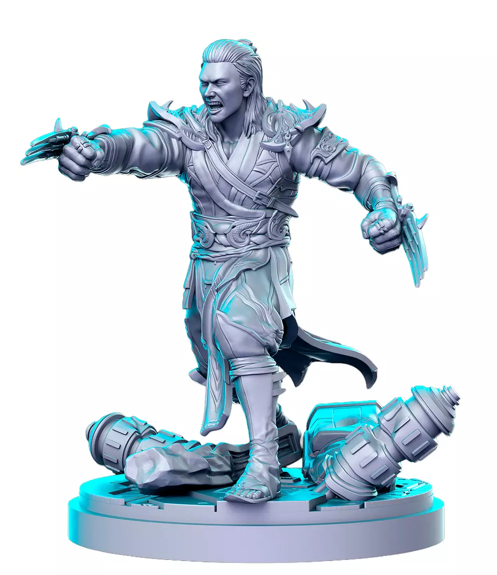9 Mk1 Shang Tsung 3D Print STL Miniature RPG 3D print model