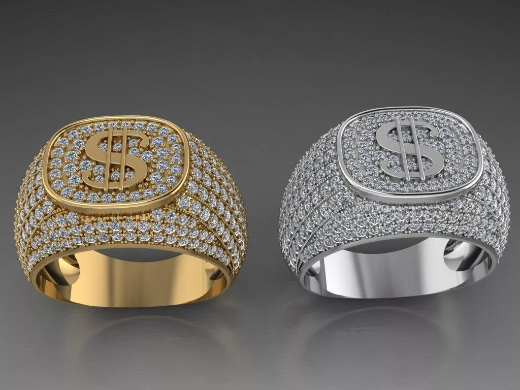 money rings for men 3D print model