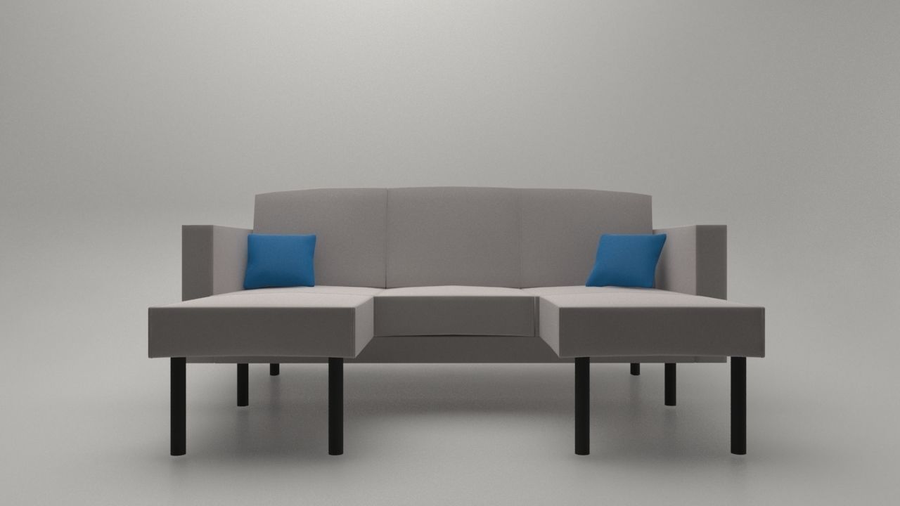 Living Room Sofa AP Collection - Game Ready Low-poly 3D model_12