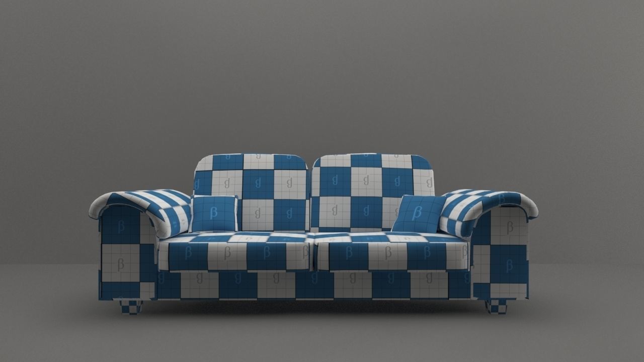 Living Room Sofa AP Collection - Game Ready Low-poly 3D model_20