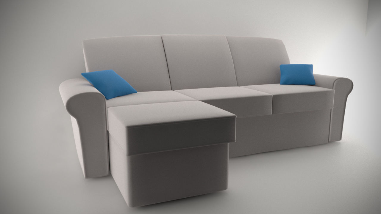 Living Room Sofa AP Collection - Game Ready Low-poly 3D model_3