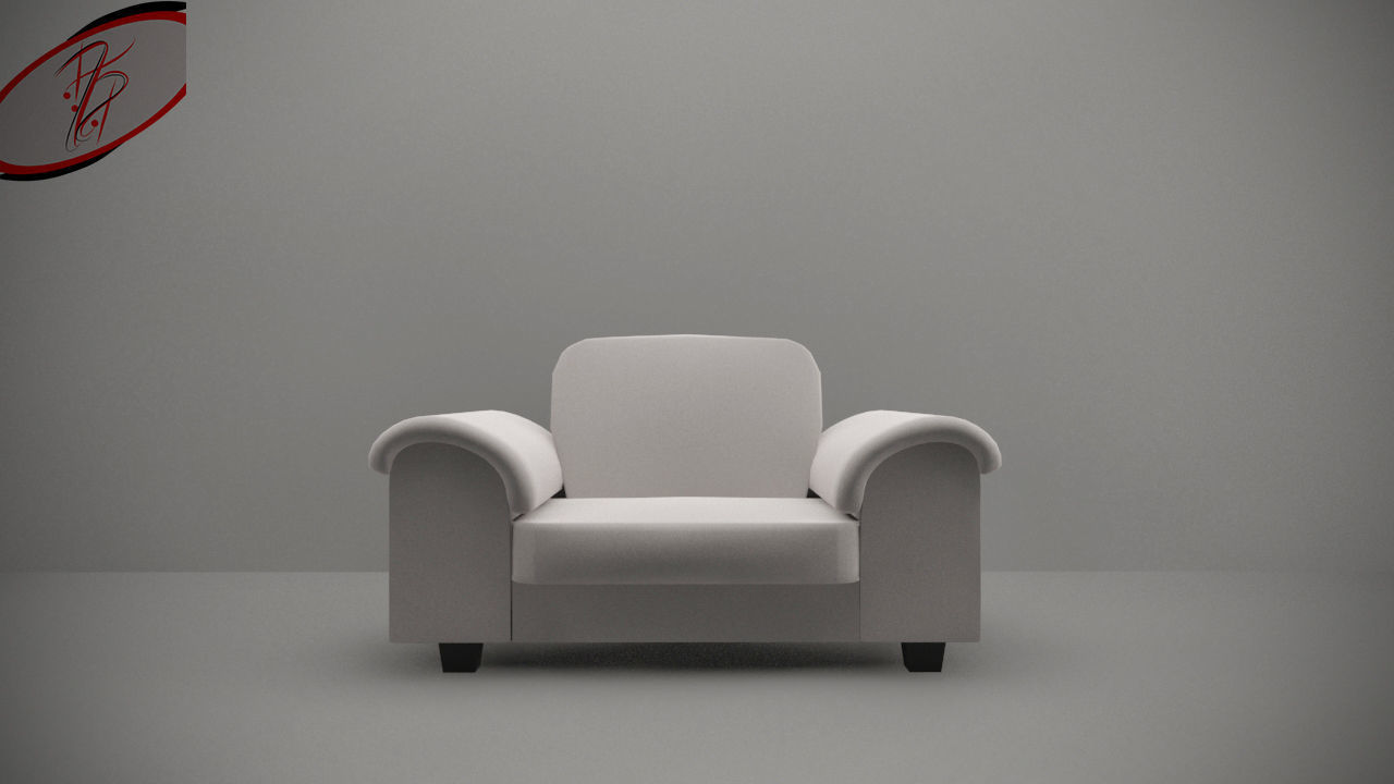 Living Room Sofa AP Collection - Game Ready Low-poly 3D model_5