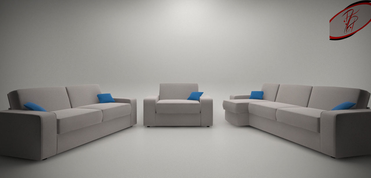 Living Room Sofa AP Collection - Game Ready Low-poly 3D model_15