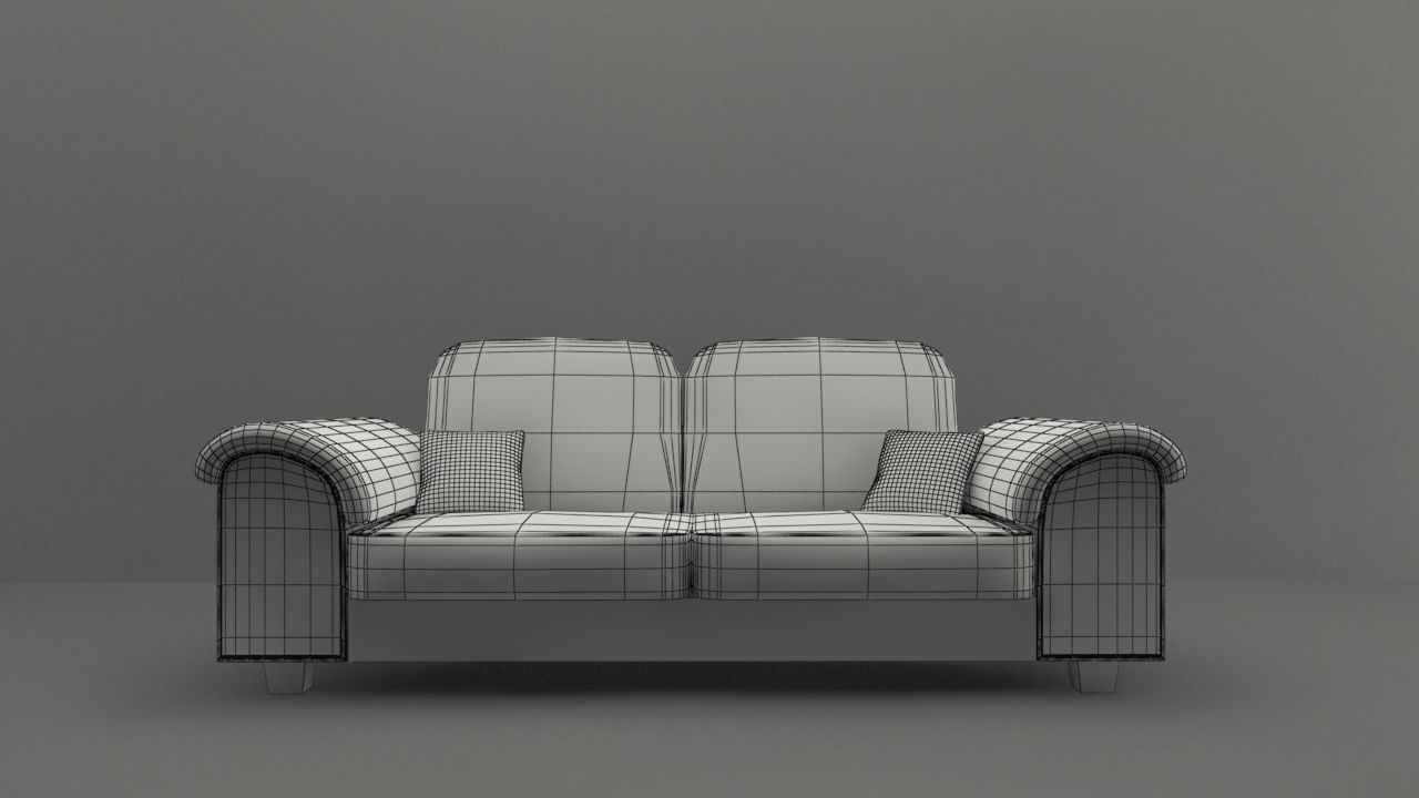 Living Room Sofa AP Collection - Game Ready Low-poly 3D model_16