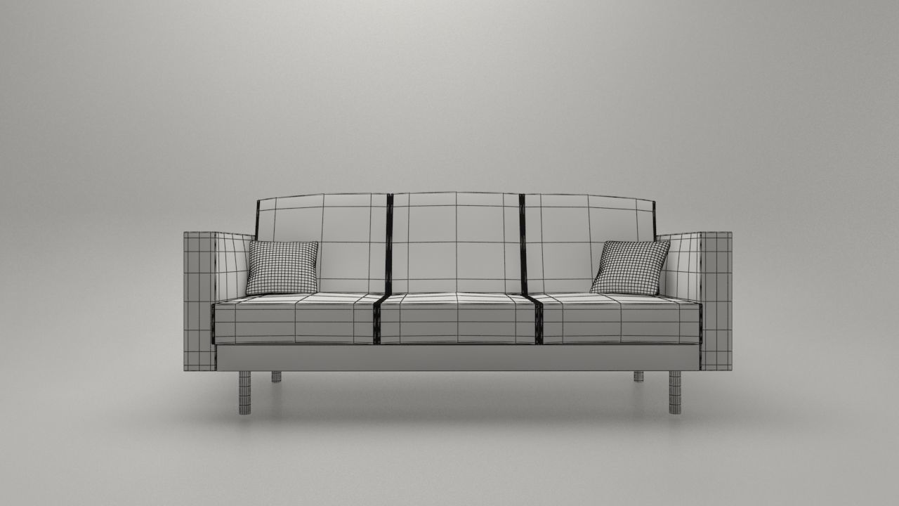 Living Room Sofa AP Collection - Game Ready Low-poly 3D model_18