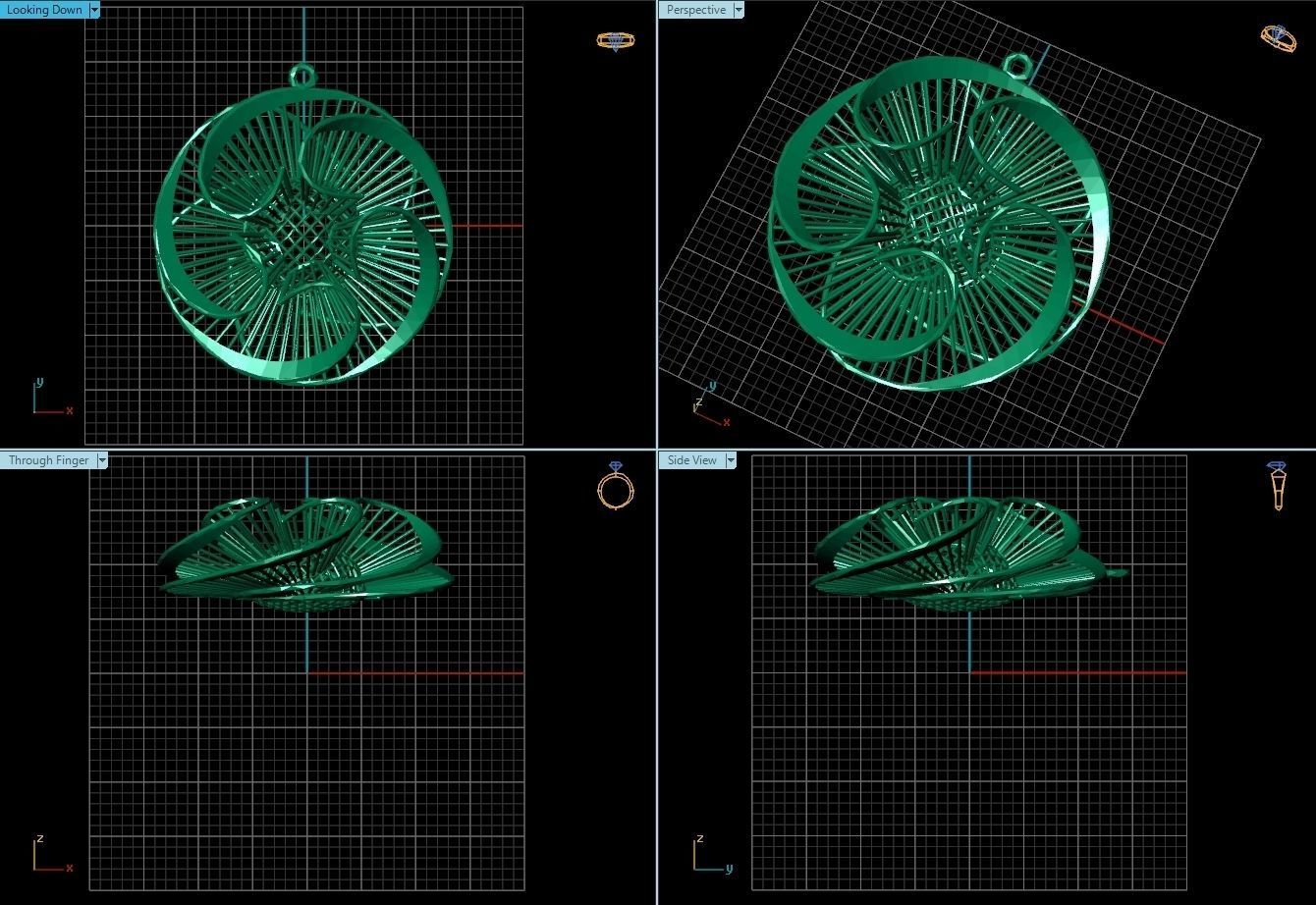 Pendant ultra vision  HSFZ-X 049-P 3D print model_1