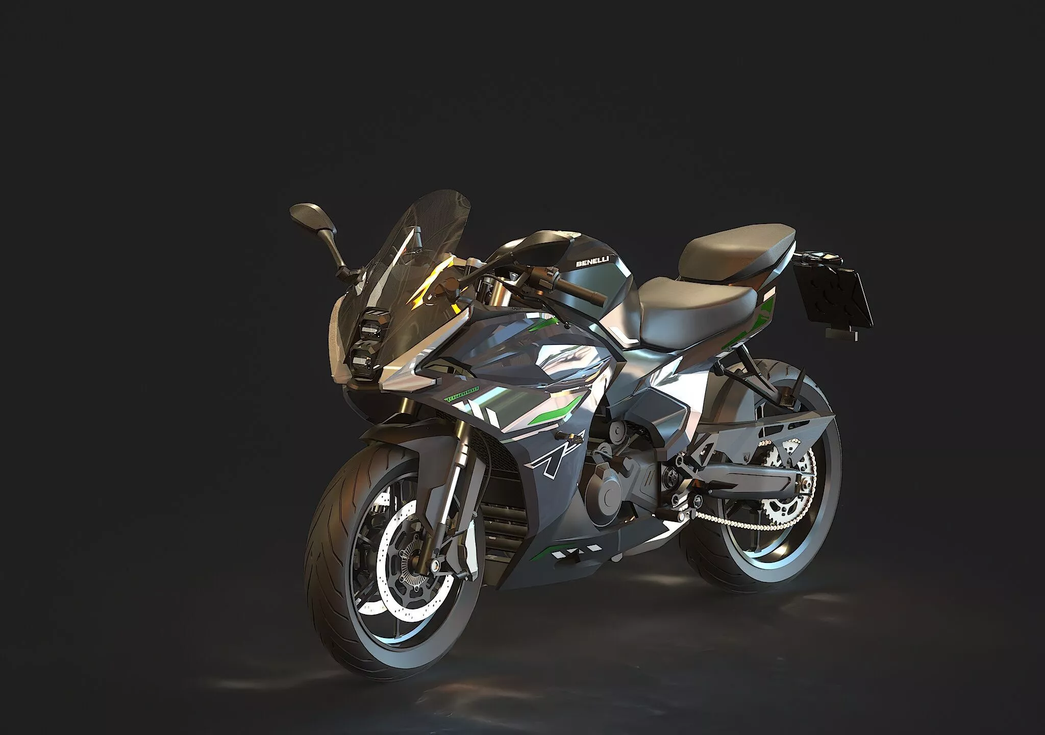 Base model Benelli Tornado 500 2024 3D model