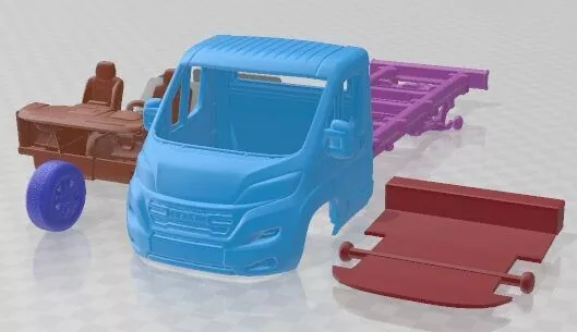 RAM Promaster Chassis Single Cab 4035W BXL 2023 Printable Truck 3D print model