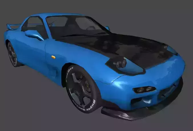 Mazda RX7 Free low-poly 3D model