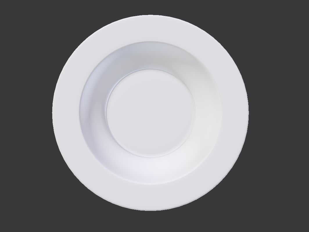 Round Soup Plate 3D model_4