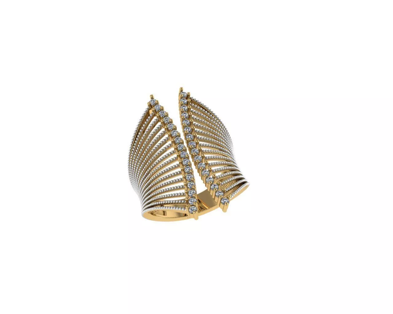 Rocks Diamond Rings 3D print model