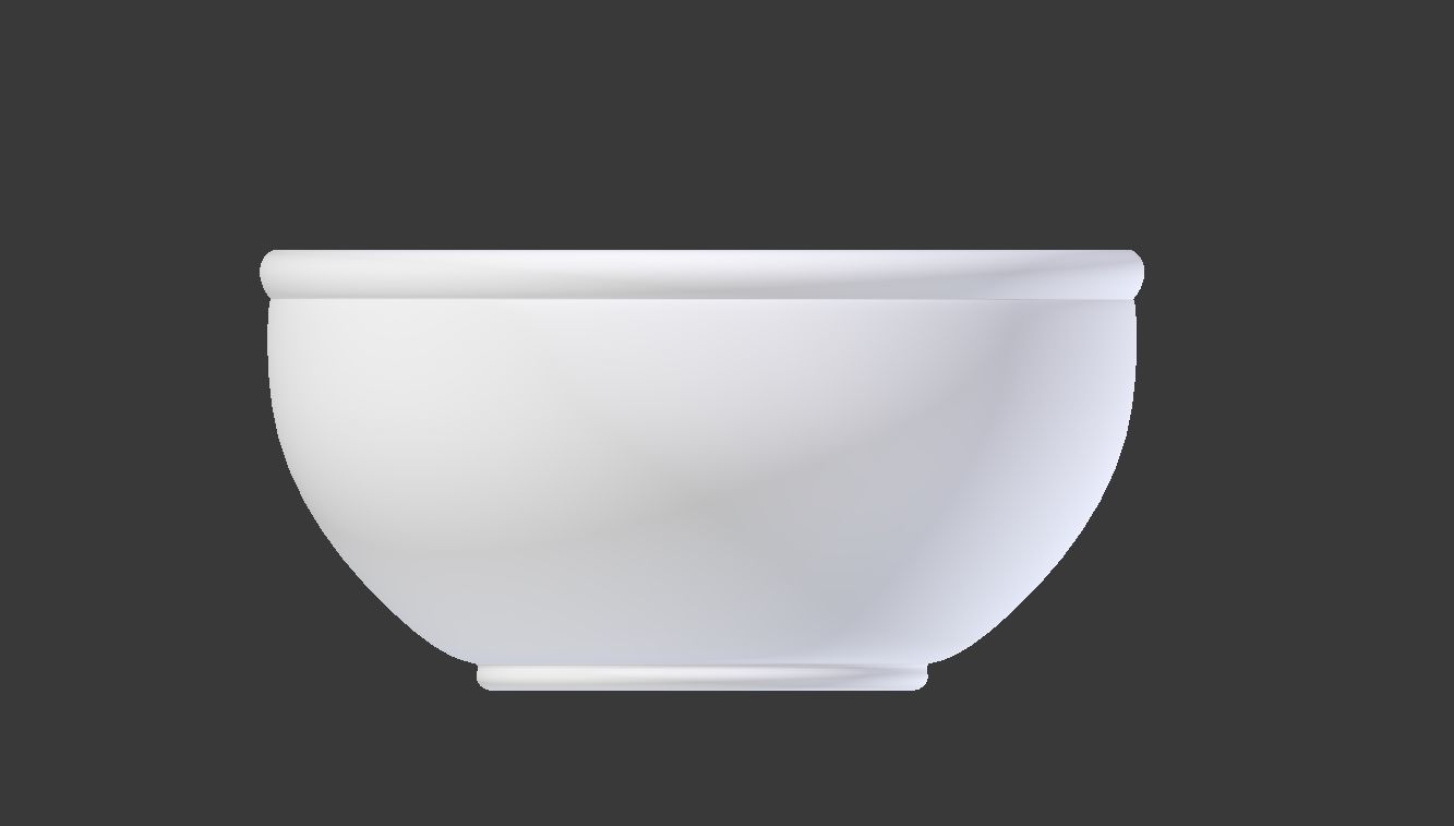 Noodle Bowl - Soup Plate 3D model_4