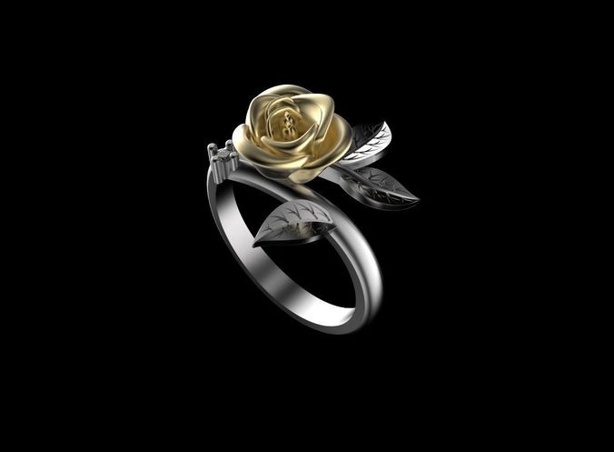 rose ring 3D print model