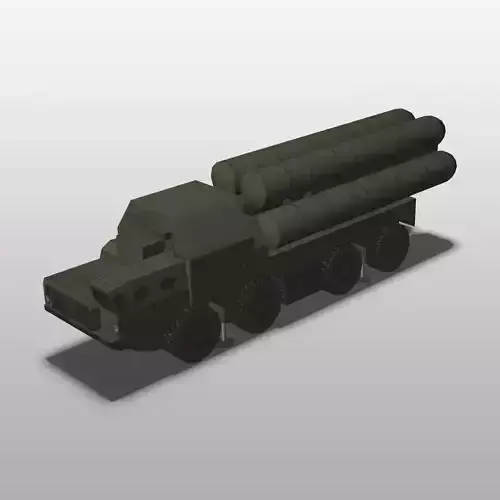 S-300 military vehicle with missiles