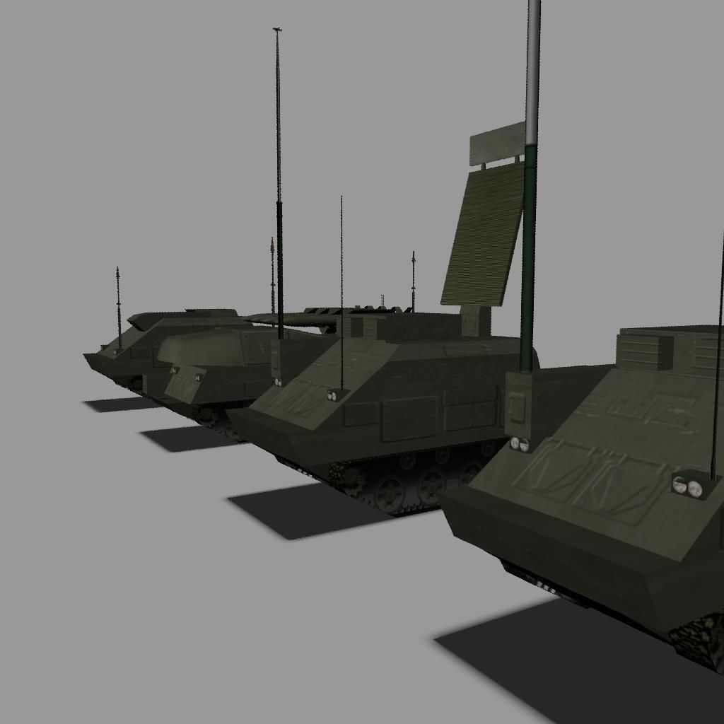 SA-11 Gadfly BUK Low-poly 3D model_3