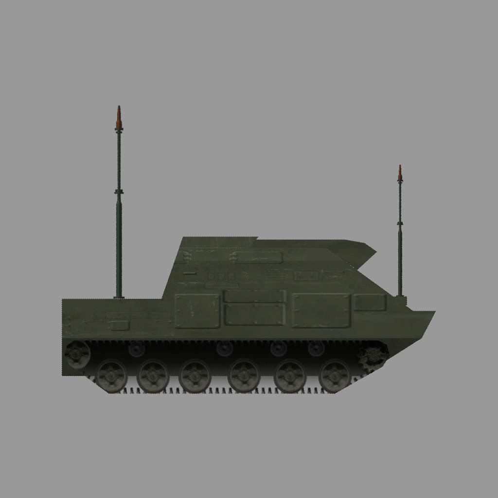 SA-11 Gadfly BUK Low-poly 3D model_5