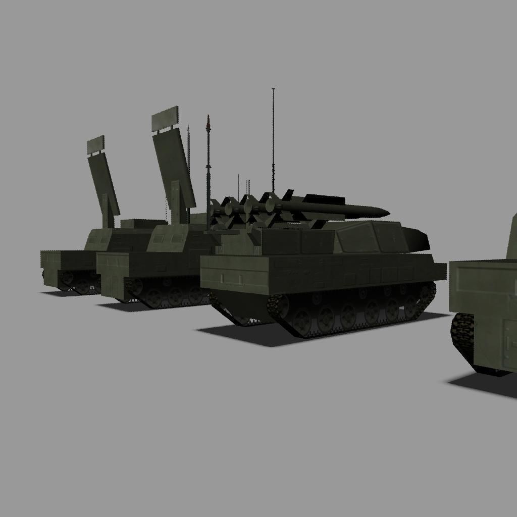SA-11 Gadfly BUK Low-poly 3D model_8