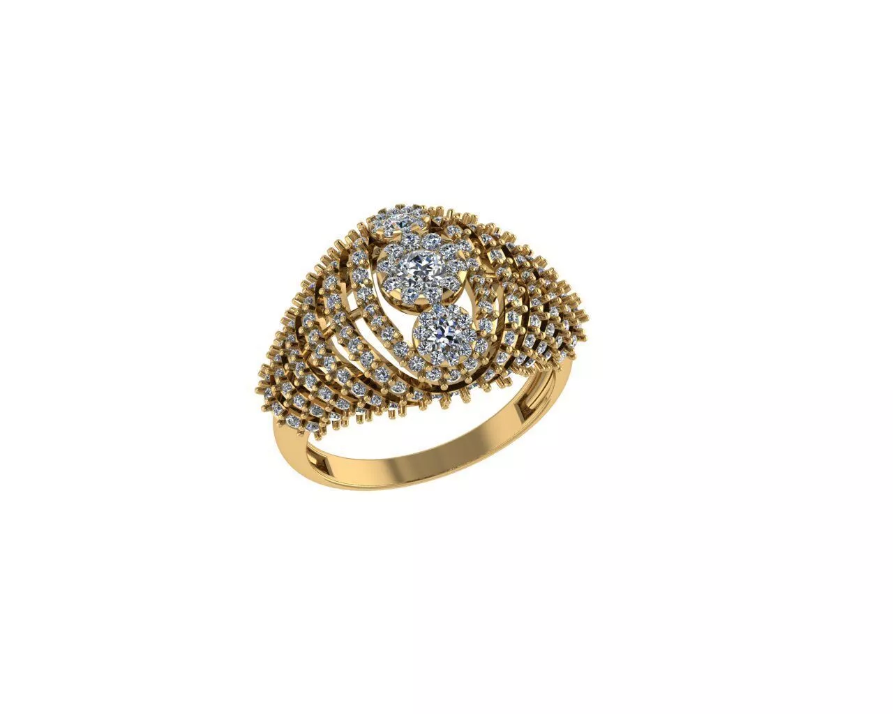 American Diamond Rings 3D print model