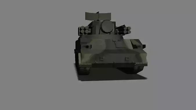 SA-19 Grison Tunguska Low-poly 3D model