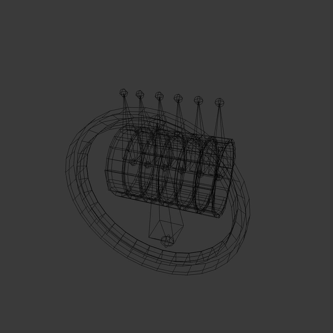 Heavy machine work time gauge 3D model_13