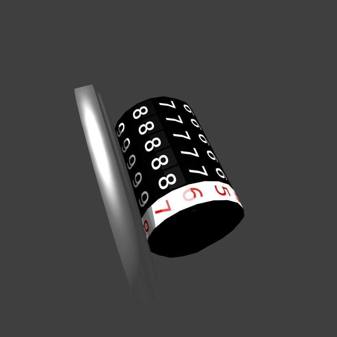 Heavy machine work time gauge 3D model_6