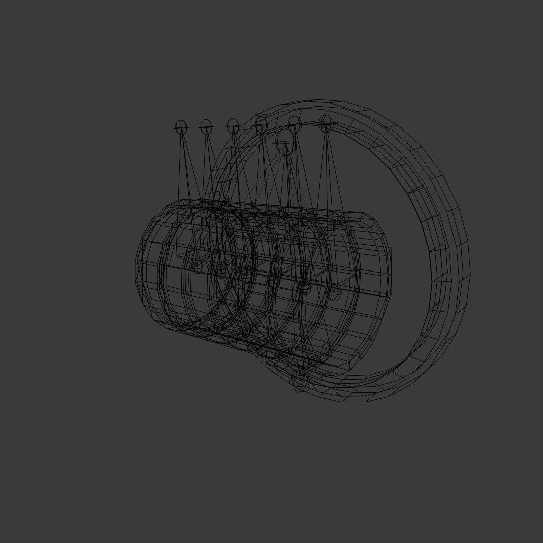 Heavy machine work time gauge 3D model_21